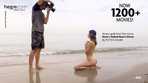 Anna L nakin á ströndinni myndataka #4