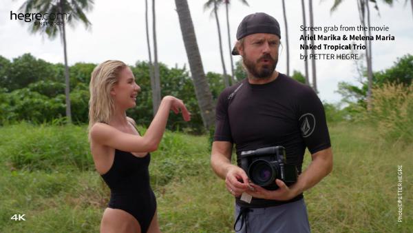 Ariel, Marika i Melena Maria nagie tropikalne trio #1