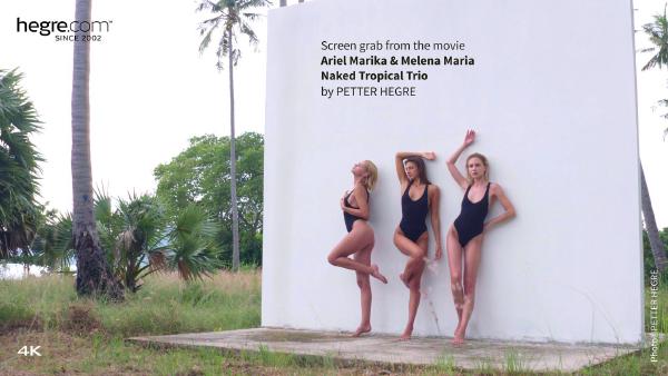 Ariel, Marika en Melena Maria Naakt Tropisch Trio #3