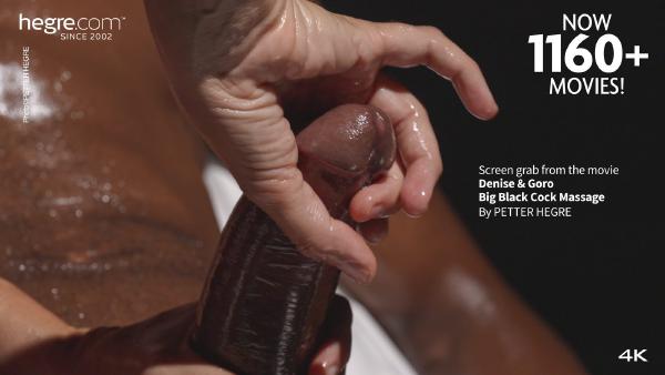 Denise ir Goro didelis juodas varpa masažas #21