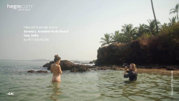 Serēna L Arambola pliks pludmale Goa Indija #18