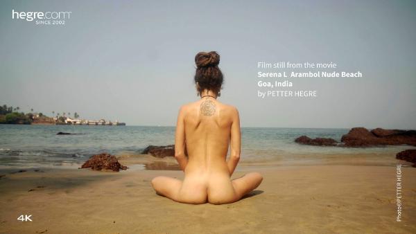 Serēna L Arambola pliks pludmale Goa Indija #22