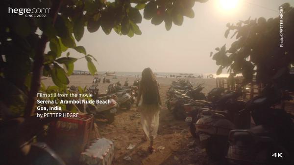 Serēna L Arambola pliks pludmale Goa Indija #26