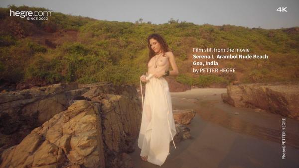 Serēna L Arambola pliks pludmale Goa Indija #34