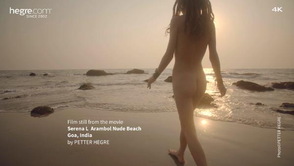 Serēna L Arambola pliks pludmale Goa Indija #36