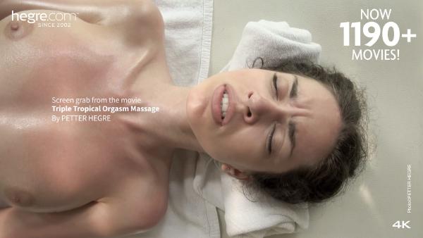 Dreifache tropische Orgasmusmassage #23